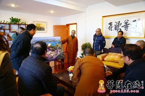 宁国-上海市民宗委花蓓主任一行赴宁国禅寺调研