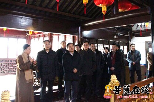 海林-喜迎新春 上海市委统战部部长沙海林一行慰问沉香阁