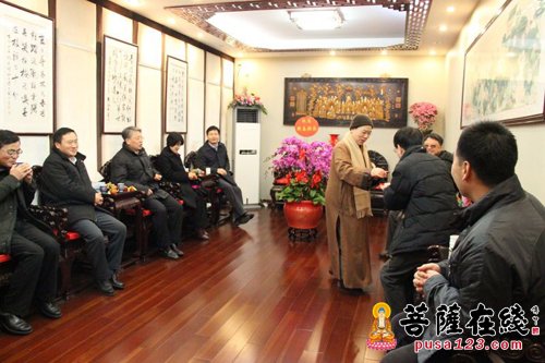 海林-喜迎新春 上海市委统战部部长沙海林一行慰问沉香阁