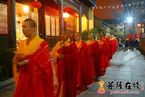宁国-上海宁国禅寺举行2016年迎财神法会