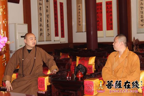 佛教-河北石家庄佛协会长果通大和尚一行赴绍兴安康寺参访