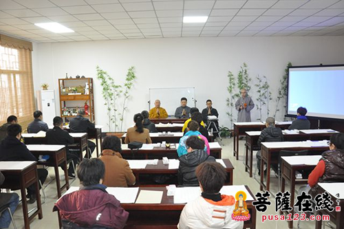 书法-山东省博山正觉寺书画院举办首期书法抄经班