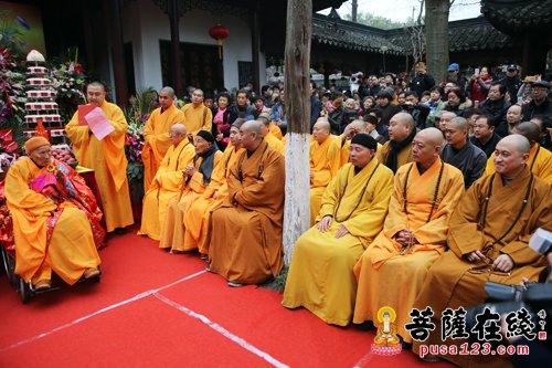 寒山寺法主和尚性空长老95岁华诞 祝寿庆典隆重举行