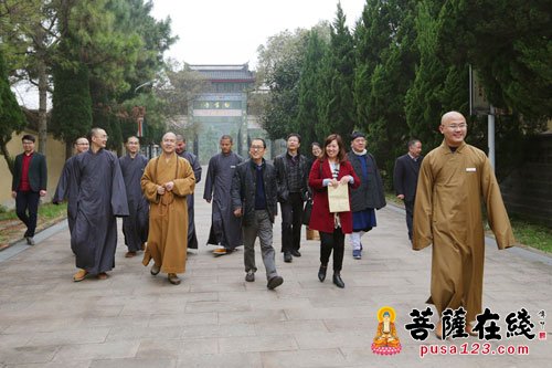 法华寺-浙江省民宗委星级宗教活动场所考评组赴湖州法华寺进行现场考评