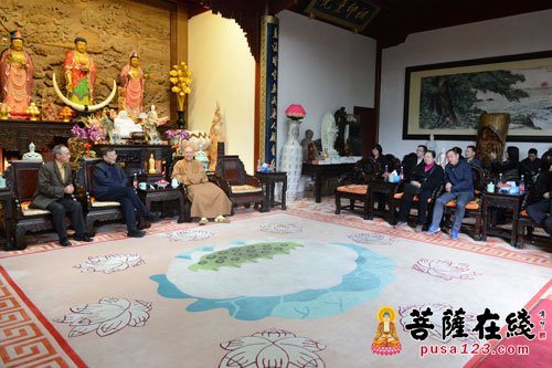 佛教-九三学社中央调研组莅临普陀山开展调研活动