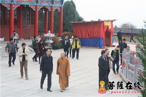 佛教-陕西省宗教局副巡视员林民虎一行调研天灯禅寺