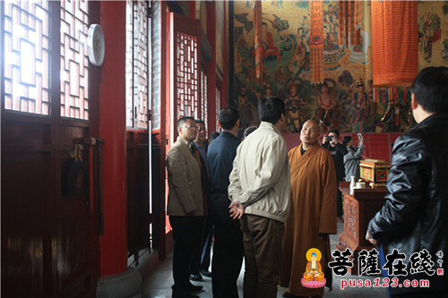 佛教-陕西省宗教局副巡视员林民虎一行调研天灯禅寺