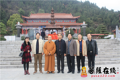 佛教-陕西省宗教局副巡视员林民虎一行调研天灯禅寺