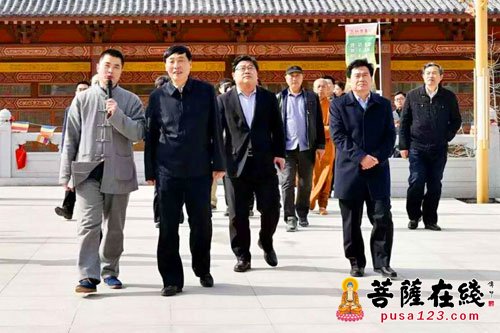 时政-山东省委统战部牟强副部长一行赴福山合卢寺视察工作