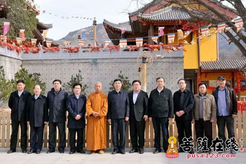 时政-山东省委统战部牟强副部长一行赴福山合卢寺视察工作