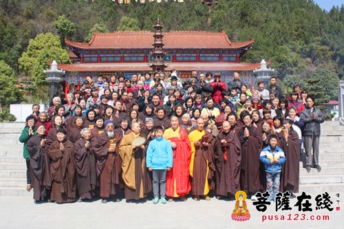 观音-陕西勉县天灯禅寺举行观音圣诞祝圣法会