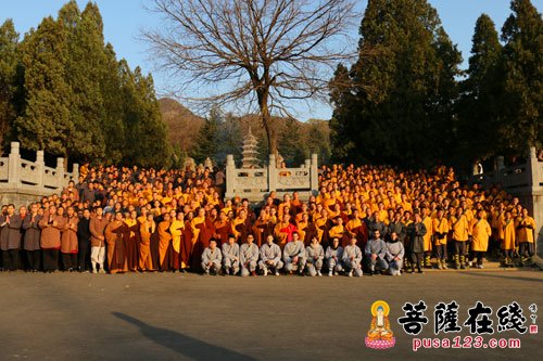 少林寺-少林寺方丈永信大和尚率少林寺两序大众塔林祭祖