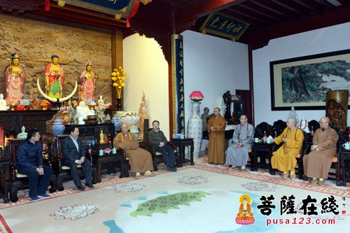 佛教-一山一宁国师墨宝赠送仪式在普济禅寺举行