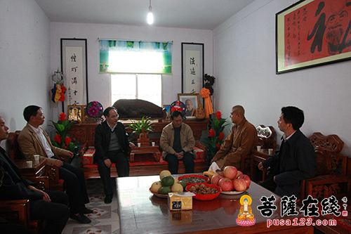 汉中-陕西汉中市委统战部常务副部长牛中山一行莅临南郑县法幢寺考察调研