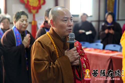 上海省殿禅寺举行中峰三时系念法会