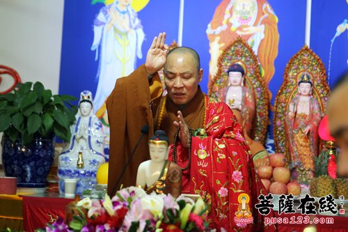 上海省殿禅寺举行中峰三时系念法会