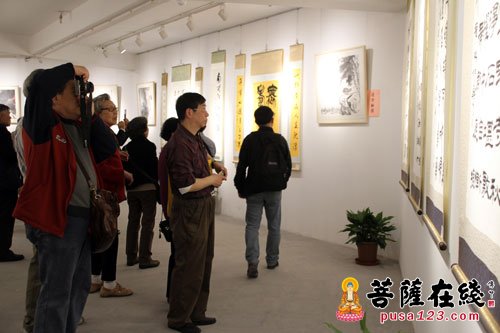 文化-七宝教寺举行“景泰春和”——林仲兴、苏金成书画展
