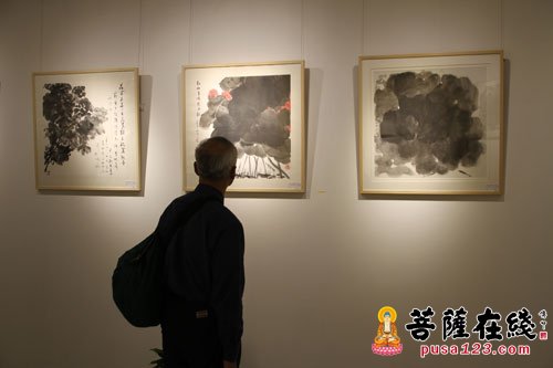 文化-七宝教寺举行“景泰春和”——林仲兴、苏金成书画展