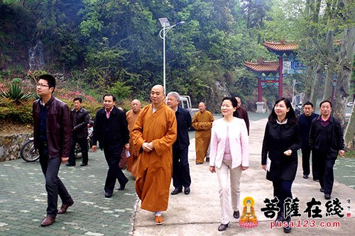 人大常委会-湖北省人大常委会调研组一行莅临清元禅寺调研考察