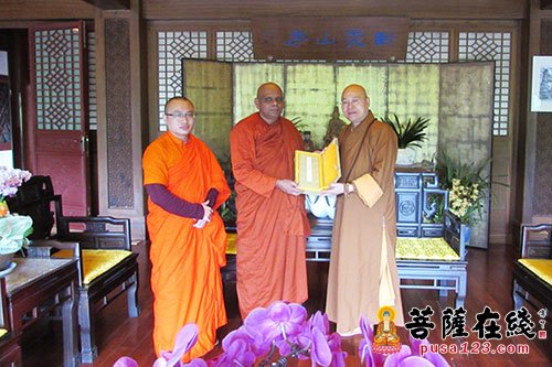佛教-斯里兰卡佛教学与巴利语大学校长赴杭州佛学院参访