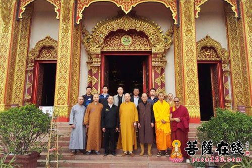 佛教-武汉市佛协会长隆醒大和尚一行赴云南省佛协参访