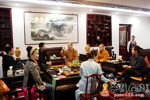 东林寺-上海东林寺举行禅茶试品会活动 以茶会友
