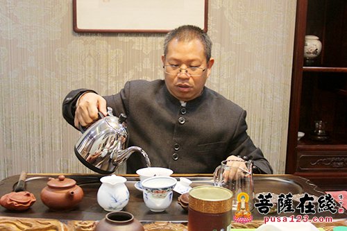 东林寺-上海东林寺举行禅茶试品会活动 以茶会友