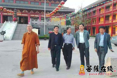 佛教-临沂市科协、科普部张继全一行赴河东区释佛寺检查指导