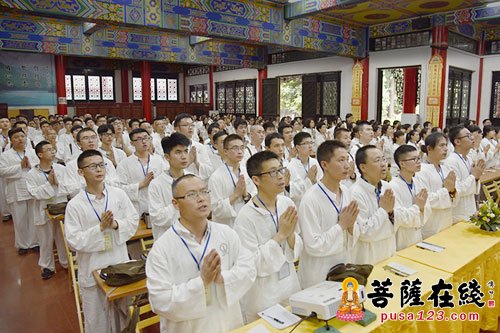 文殊院-“欢迎回家”成都文殊院第19期寺院生活体验营开营