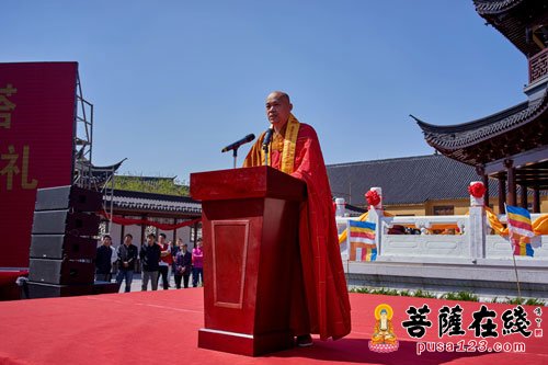 佛教-江苏省淮安市慈云寺国师塔落成庆典举行