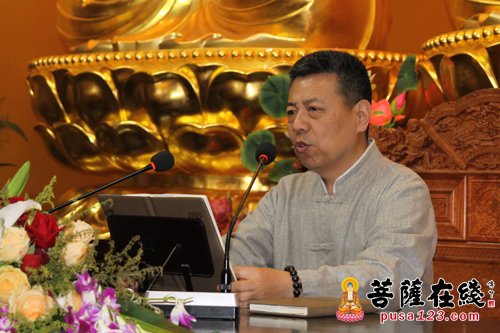 浙江温岭福慧寺举办《佛教的诞生与发展及净土法门初探》讲座
