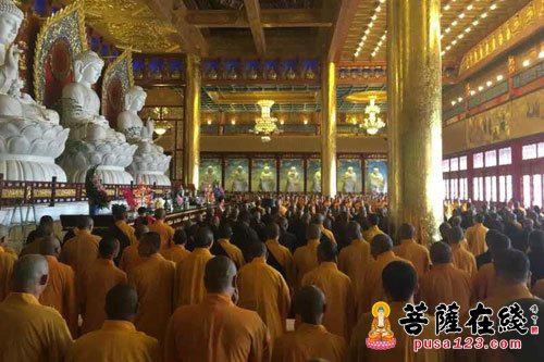 佛教-辽宁凌海慈海寺举行供上堂、罗汉斋僧法会