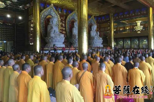 佛教-辽宁凌海慈海寺举行供上堂、罗汉斋僧法会