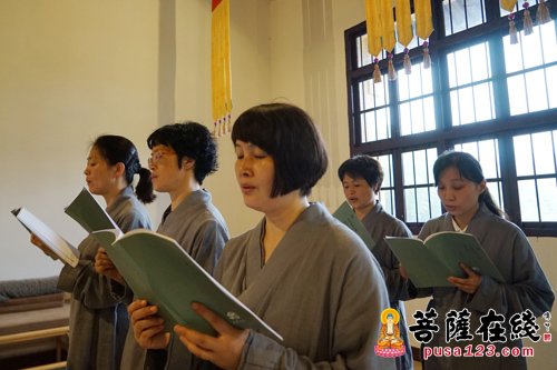 佛教-宁波东钱湖延寿王寺居士禅修班如期开课