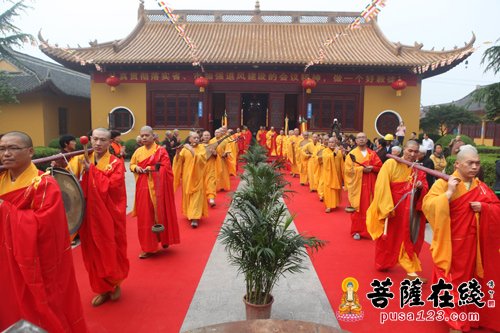 佛教-千年古刹如东国清寺廓清法师荣升方丈庆典举行