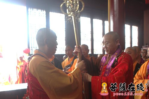 佛教-千年古刹如东国清寺廓清法师荣升方丈庆典举行