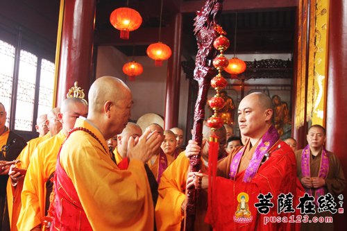 佛教-千年古刹如东国清寺廓清法师荣升方丈庆典举行