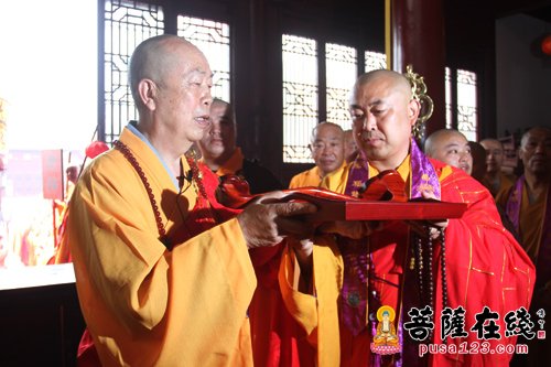 佛教-千年古刹如东国清寺廓清法师荣升方丈庆典举行