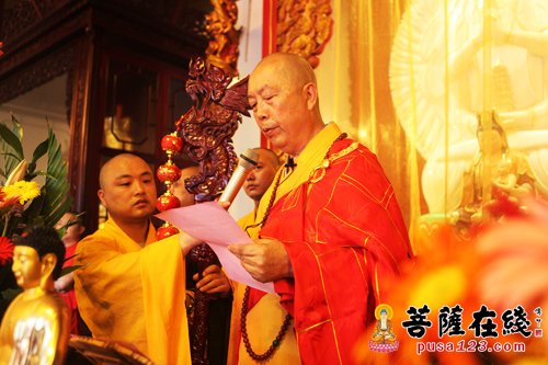 佛教-千年古刹如东国清寺廓清法师荣升方丈庆典举行