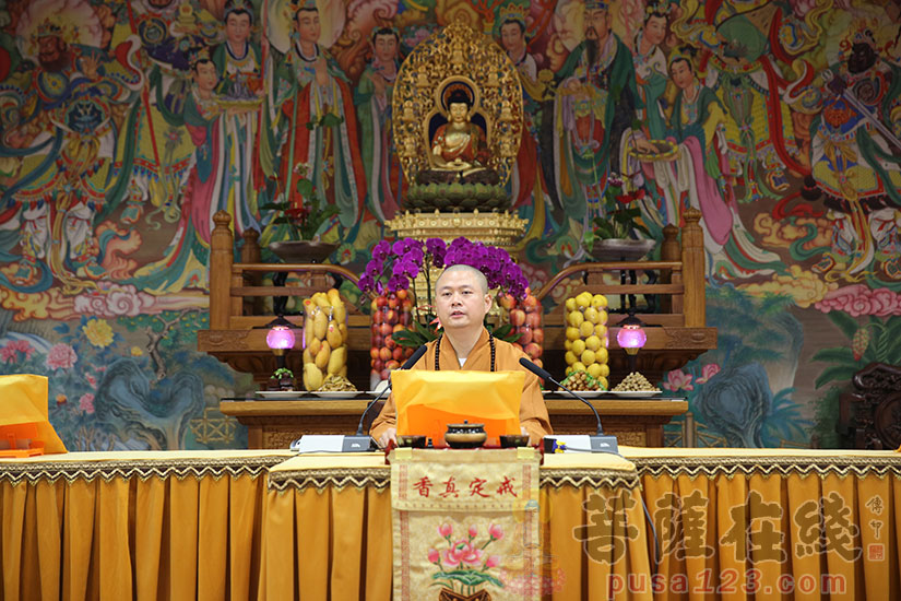 可祥大和尚开示(图片来源:菩萨在线 摄影:妙雨)