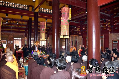 佛教-福建南安雪峰寺精进楞严三日恭迎开山义存祖师诞辰
