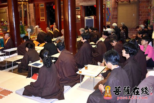 佛教-福建南安雪峰寺精进楞严三日恭迎开山义存祖师诞辰
