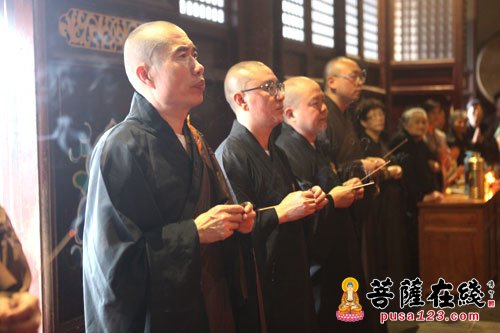 佛教-觉正长老灵骨安葬法会于普陀山伴山庵举行