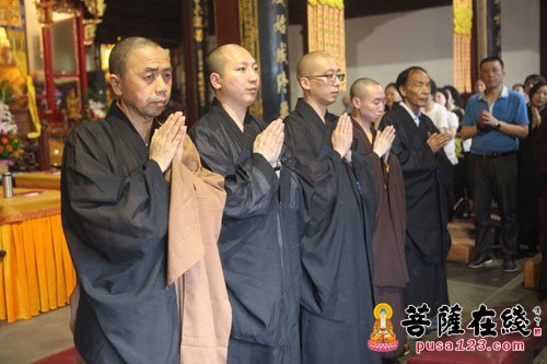 佛教-觉正长老灵骨安葬法会于普陀山伴山庵举行