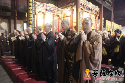 佛教-觉正长老灵骨安葬法会于普陀山伴山庵举行