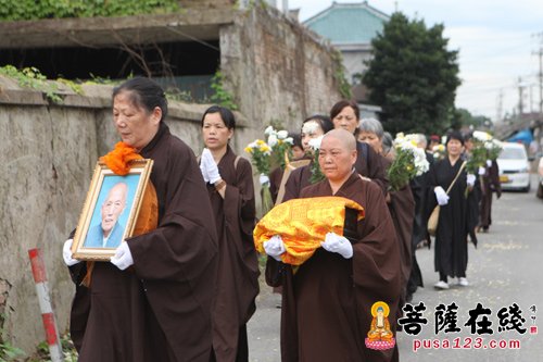 天童寺-妙音精舍清栋长老尼荼毗法会在宁波古天童寺举行
