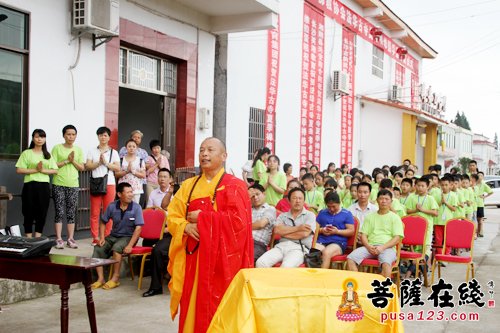 佛教-湖南岳阳市佛教协会、湘阴县佛教协会、法华古寺2016年夏季禅修国学营正式开营