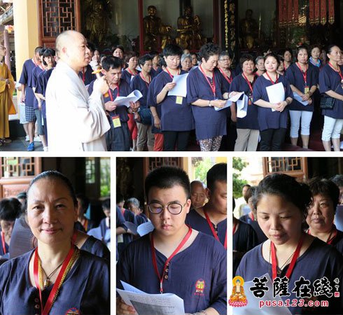 佛教-上海西林禅寺举行第十二届短期出家体验活动