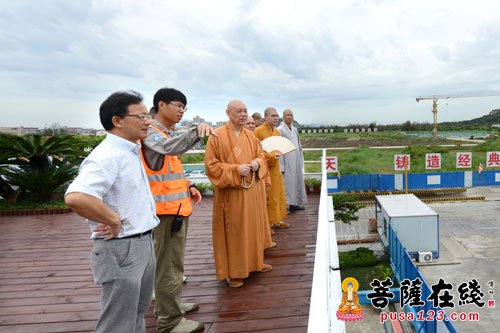 佛教-普陀山佛教协会观音法界工程指挥部举行警务室挂牌仪式