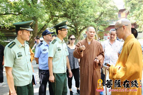 普陀山-普陀山佛协联合有关部门检查G20峰会期间消防安保工作